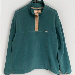 Vintage Woolrich Polartec 1/4 Snap Fleece Pullover Women’s Large Green USA